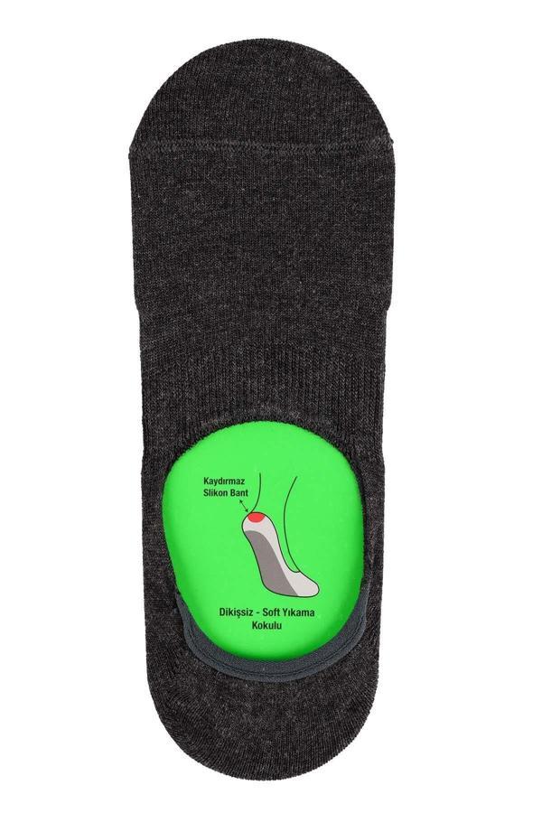Jiber Erkek Bambu Babet Çorap 7001- 6 Adet - Image 1