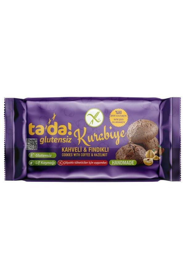Tada Glutensiz Kahveli Fındıklı Kurabiye 75 Gr (Çölyaklı Tüketicler İçin Uygun, Lif Kaynağı) - Image 1