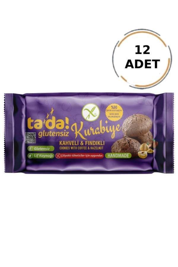 Tada Glutensiz Gluten Free Kahveli Ve Fındıklı Kurabiye 75 Gr (12 Adet) - Image 1