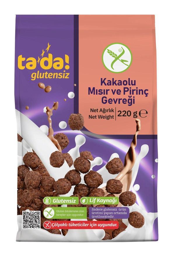 Tada Glutensiz Kakaolu Kahvaltılık Mısır Ve Pirinç Gevreği 220Gr - Image 1