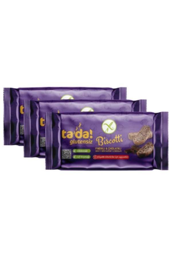 Tada Glutensiz Gluten Free Fındıklı Ve Çikolatalı Biscotti (3 Adet) - Image 1