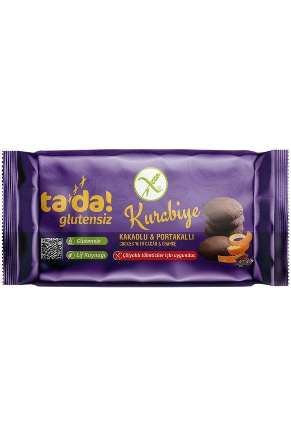 Tada Glutensiz Kakaolu Portakallı Kurabiye 100 Gr (Çölyaklı Tüketicler İçin Uygun, Lif Kaynağı) - Image 1