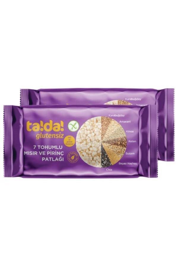 Tada 7 Tohumlu Glutensiz Gluten Free Mısır Ve Pirinç Patlağı 60 Gr (2 Adet) - Image 1