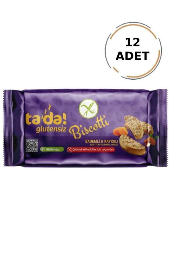Tada Glutensiz Gluten Free Bademli Kayısılı Bıscotti 110 Gr (12 Adet) - Image 1