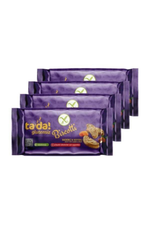 Tada Glutensiz Gluten Free Bademli Kayısılı Bıscotti 110 Gr (4 Adet) - Image 1