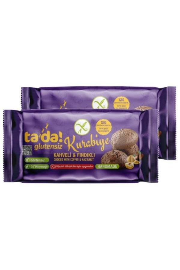 Tada Glutensiz Gluten Free Kahveli Ve Fındıklı Kurabiye 75 Gr (2 Adet) - Image 1