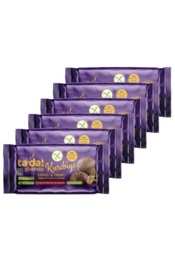 Tada Glutensiz Gluten Free Kahveli Ve Fındıklı Kurabiye 75 Gr (6 Adet) - Image 1