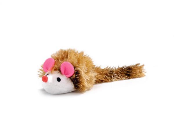 Beeztees Kedi Oyuncağı, Uzun Tüylü Fare, 12x7x4,5cm - Image 1
