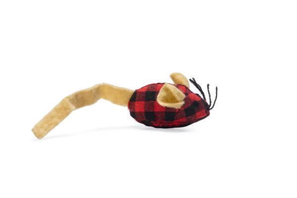 Beeztees Kedi Oyuncağı, Kumaş Fare, Çeşitli Renklerde, 13x3,5x3cm - Image 1