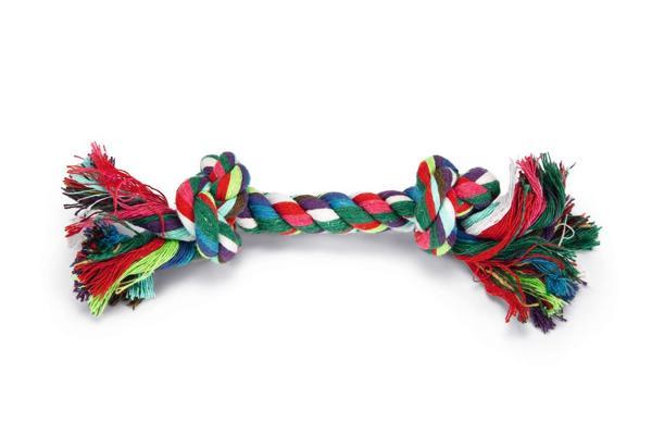 Beeztees Köpek Oyuncağı, Çift Düğümlü Diş İpi, Pamuk İplerden, 20x4x4cm, 50gr - Image 1