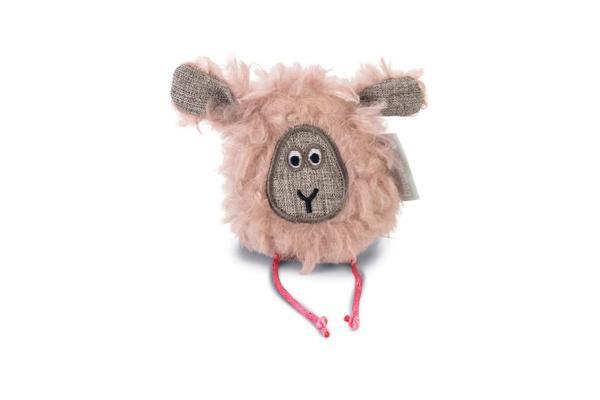 Beeztees Kedi Oyuncağı, Koyun, Peluş, Pembe, 12x12x3cm - Image 1