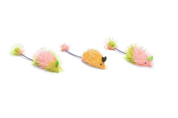 Beeztees Kedi Oyuncağı, Uzun Tüylü Fare, Çeşitli Renklerde, 6,5x3,5x3cm - Image 1