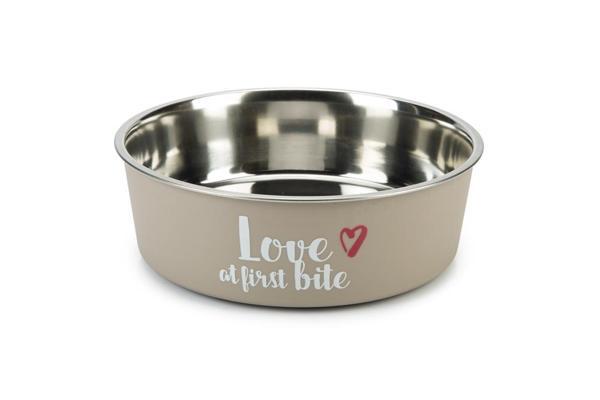 Beeztees Köpek Mama Su Kabı, Paslanmaz Çelik, Gri, 23cm, 2000ml - Image 1