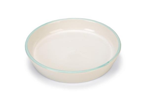 Beeztees Yavru Kedi Mama Su Kabı, Seramik, Gri Mint, 17,5cmx3,5cm - Image 1