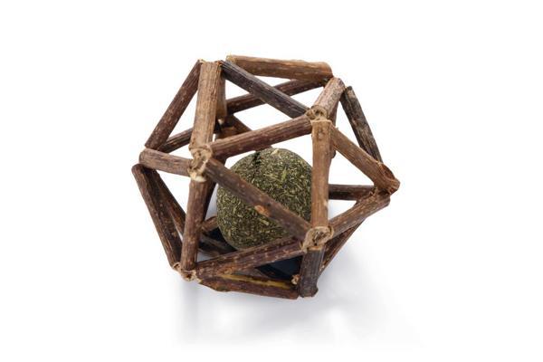 Beeztees Kedi Oyuncağı, Matatabi Topu İçerisinde Kediotu Topu, 7x7x7cm - Image 1