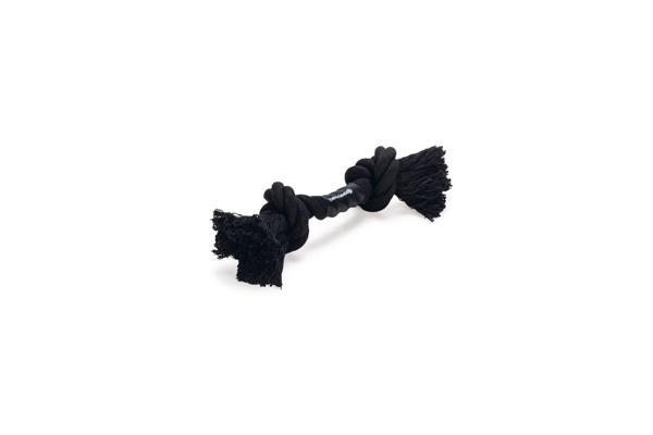 Beeztees Köpek Oyuncağı, Çift Düğümlü Diş İpi, Pamuk İplerden, Siyah, 20x6x4,5cm, 71gr - Image 1