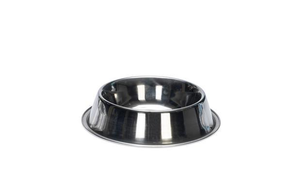 Beeztees Köpek Mama Su Kabı, Paslanmaz Çelik, Kaymaz, 18cm, 700ml - Image 1
