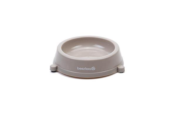 Beeztees Kedi Mama Su Kabı, Kaymaz, Plastik, Bej 17cm - Image 1