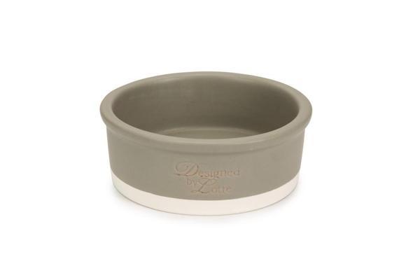 Beeztees DBL Köpek Mama Su Kabı, Seramik, Mat Gri, 16cm, 350ml - Image 1