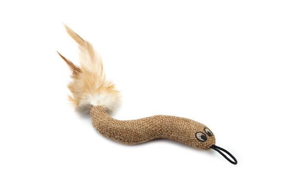 Beeztees Kedi Oltası Oyuncağı, Sisal ve Tüylü, 430300 ile kullanılabilir, 18cm - Image 1