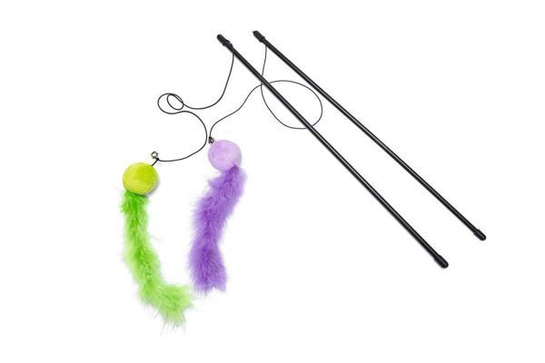 Beeztees Kedi Oltası, Zilli, Peluş Top ve Kuyruk, - Image 1