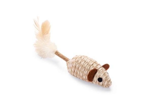 Beeztees Kedi Oyuncağı, Kediotlu Fare ve Tüylü Matatabi Çubuğu, 12cm - Image 1