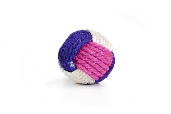 Beeztees Kedi Oyuncağı, Sisal Örgü Top, Kediotlu, 6cm - Image 1