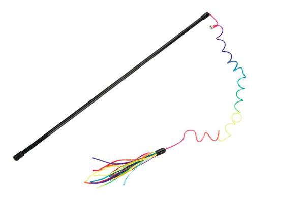 Beeztees Kedi Oltası, Zilli, Kurdelalar Uc, Uzun Dayanıklı ip-110cm, Çeşitli Renklerde, 50cm - Image 1