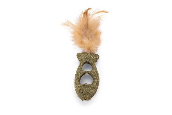 Beeztees Kedi Oyuncağı, Kediotu Balık, Tüylü, 12x3,5cm - Image 1