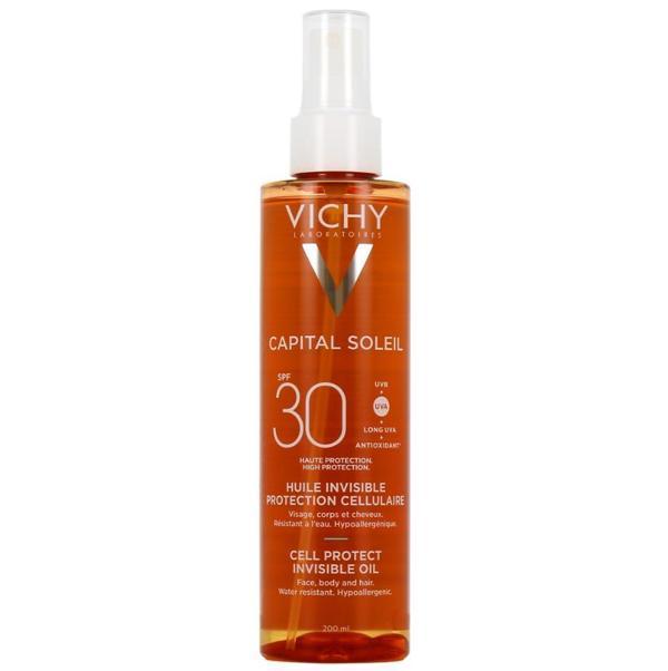 Vichy Capital Soleil Cell Protect Oil SPF30+ 200ml - Image 1