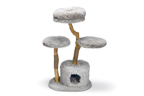 Beeztees DBL Kedi Tırmalama ve Oyun Evi, Doğal, 60x45x100cm - Image 1