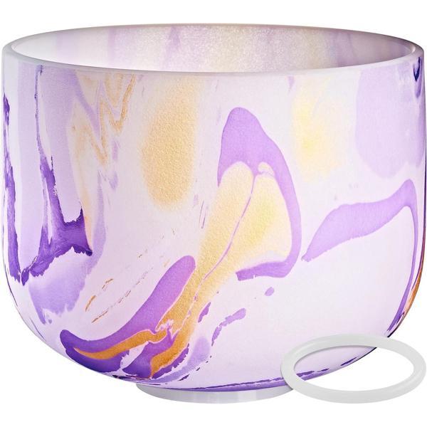 Meinl Sonic Energy 10" Marble Crystal Singing Bowl (B4, Purple, 432 Hz, Crown Chakra) - Image 1