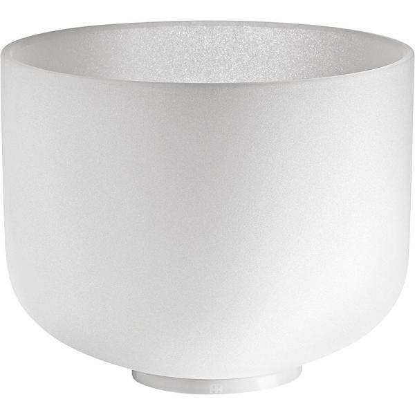 Meinl Sonic Energy 10" white-frosted Crystal Singing Bowl (D4, 432 Hz, Sacral Chakra) - Image 1