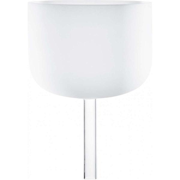 Meinl Sonic Energy 10" white-frosted Crystal Singing Bowl with handle F4, 432 Hz, Heart Chakra (CSBH10F) - Image 1