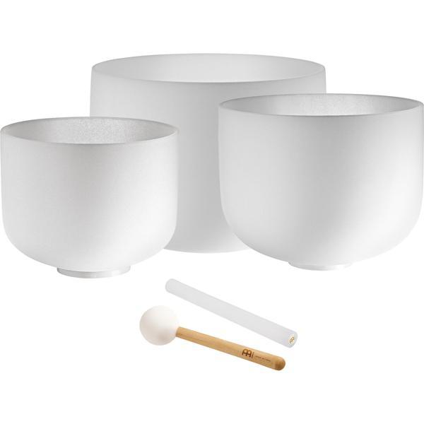 Meinl Sonic Energy 3-Parça Crystal Singing Bowl Set (G4 / E4 / C4, 432 Hz) - Image 1