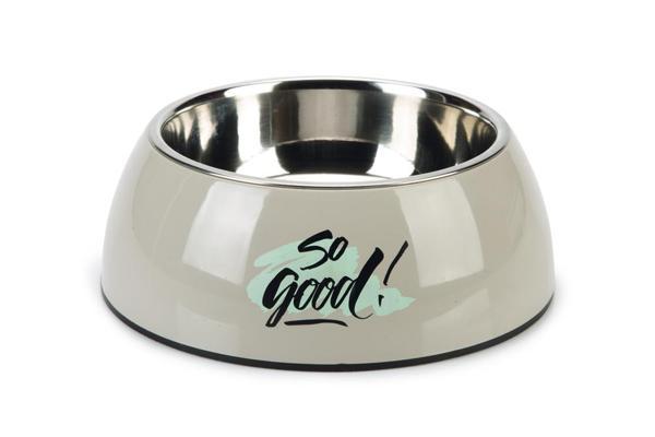 Beeztees Köpek Mama Su Kabı, Paslanmaz Çelik, Gri, 22cm, 700ml - Image 1