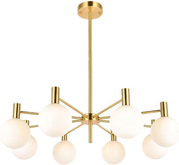 Brass Pirinç 8'lü Sarkıt Avize - Image 1