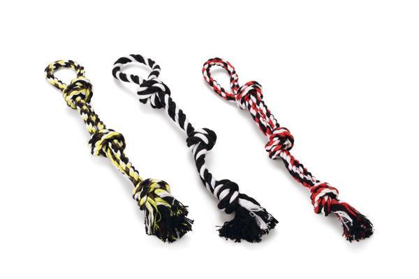 Beeztees Köpek Oyuncağı, Üç Düğümlü Diş İpi, Tutamaçlı, 40cm, 115gr - Image 1