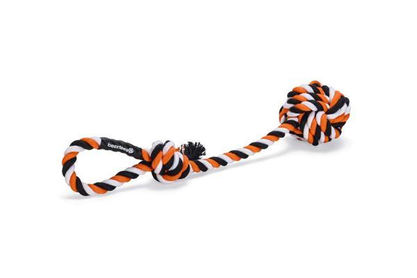 Beeztees Köpek Oyuncağı, Diş İpinden Top ve Tutamacı, 40x7x7cm, 120gr - Image 1