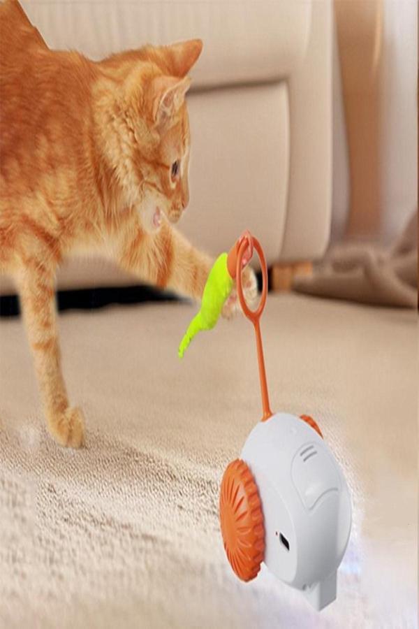 TİNEKE  Hareketli Robot İnteraktif Kedi Oyuncağı Tüylü Araba - Image 1