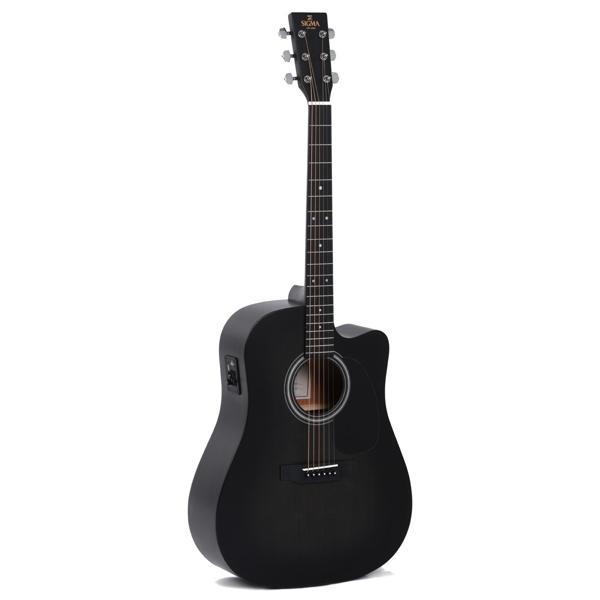Sigma DMCE-BKB Elektro Akustik Gitar (Siyah) - Image 1