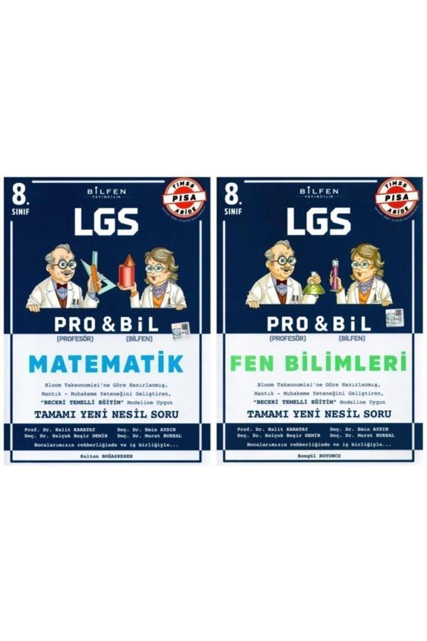 Bilfen Yayıncılık Bilfen 8. Sınıf Pro & Bil Matematik Fen Bilimleri Soru Bankası Seti 2 Kitap - Bilfen Yayınları - Image 1