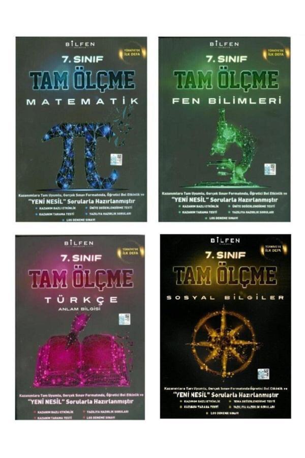 Bilfen Yayıncılık Bilfen 7. Sınıf Matematik Fen Türkçe Sosyal Tam Ölçme Seti Yeni 4 Kitap - Bilfen Yayınları - Image 1