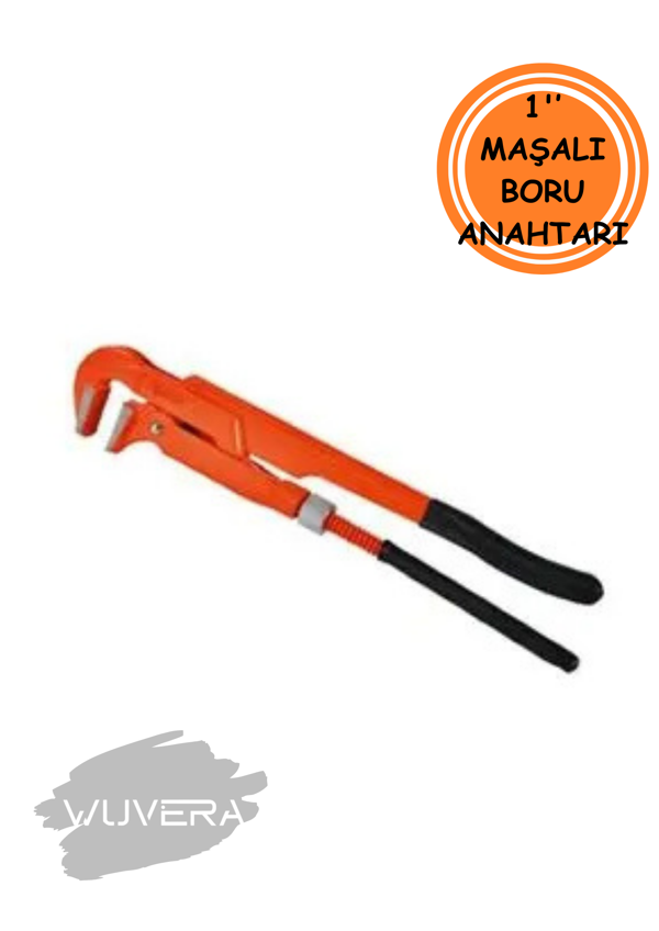 Wuvera 1'' Maşalı Boru Anahtarı – Güçlü Tutma Performansı ile Tesisatın Vazgeçilmezi - Image 1