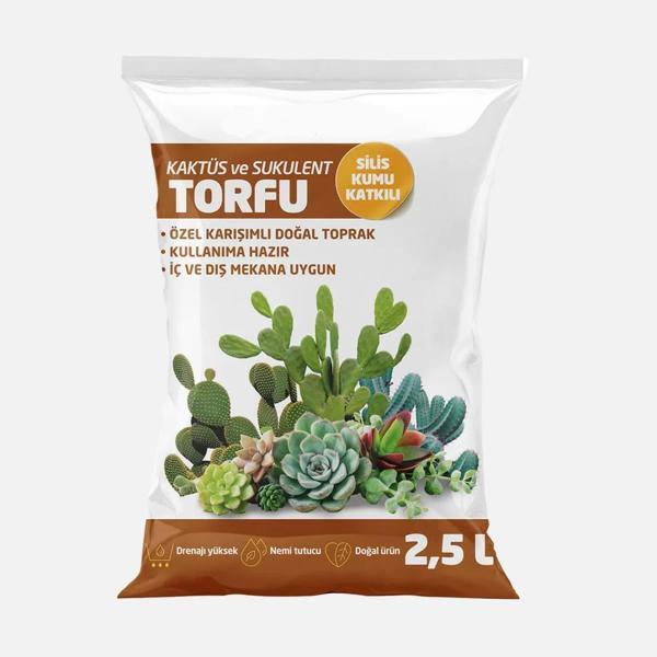 Özel Karışımlı Silis Kumu Katkılı Kaktüs Toprağı 2.5 lt - Image 1