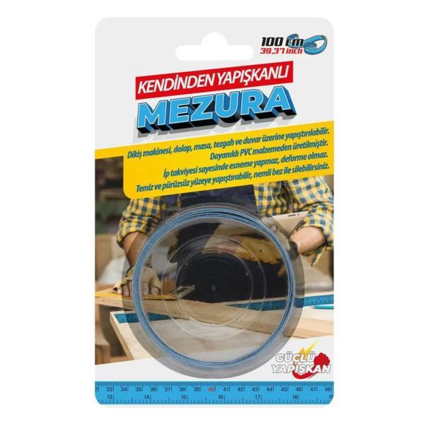 Yapışkanlı PVC Mezura 1 Metre  - Image 1