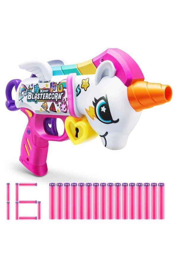 Sunman Blastercorn 16 Mermili Sünger Dart Atan Silah 30 cm: Bu Unicorn'u Kızdırmak İstemezsin! - Image 1