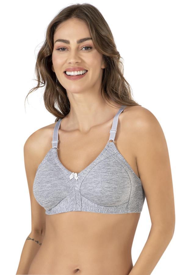 Kadın Penye Toparlayıcı Sütyen Gri |  351  - Image 1