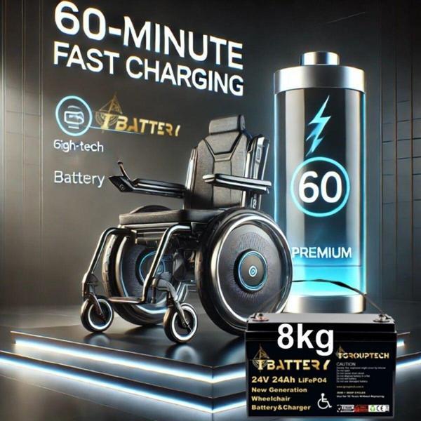 IBATTERY 24V 24AH LIFEPO4 TEKERLEKLİ SANDALYE GÜÇ KİTİ - Image 1