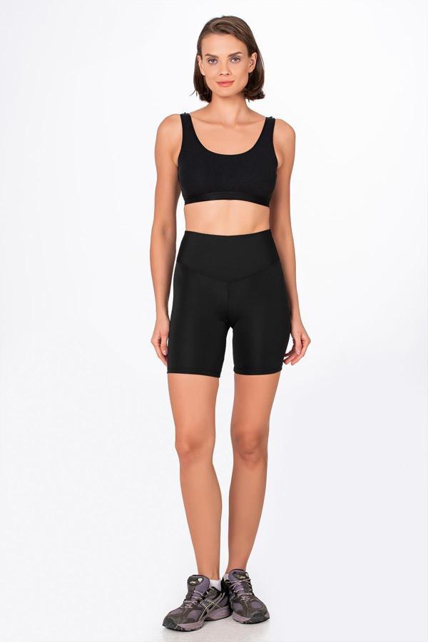 Kadın Şort Tayt | Siyah - Image 1